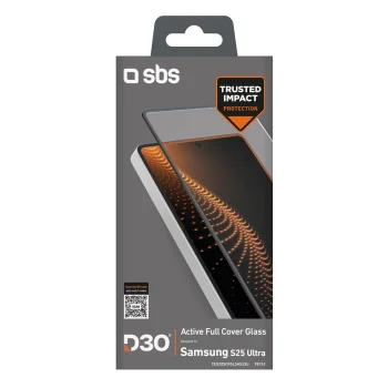 Sbs Samsung Galaxy S25 Ultra rūdītais aizsargstikls D3O ar rāmi