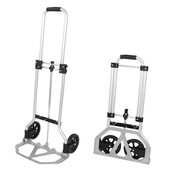 Saliekamais alumīnija transportēšanas ratiņi, 45 kg