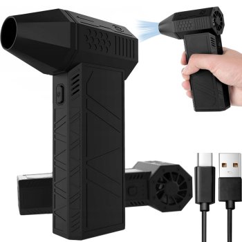 Jaudīgs elektriskais gaisa pūtējs datora un elektronikas tīrīšanai no putekļiem