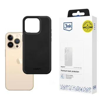 Чехол 3mk Hardy Silky Leather MagCase для iPhone 13 Pro, Черный