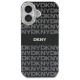 Чехол DKNY Repeat Texture Pattern With Stripe для iPhone 16 MagSafe, черный
