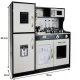 Kruzzel 22116 Bērnu Rotaļu Koka Virtuve | Kids Wooden Toy Kitchen