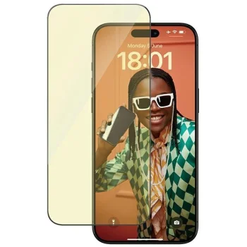 PanzerGlass Ultra-Wide Fit rūdīts stikls ar atspīduma un zilās gaismas filtru pozicionētāju iPhone 15 Pro Max...