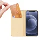 Чехол-книжка Dux Ducis Skin Pro для iPhone 13 mini, золотистый