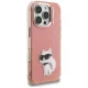Karl Lagerfeld IML Aquarelle Choupette & Logo vāciņš iPhone 16 Pro Max telefonam – rozā | Phone Case Cover