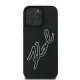 Apple iPhone 16 Pro 6.3\'\' Karl Lagerfeld 3D Rubber Bicolor Signature Cover Case, Black | Telefona Vāciņš Maciņš...