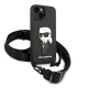 Чехол Karl Lagerfeld Monogram Ikonik Patch для iPhone 14, Черный