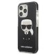 Apple iPhone 13 Pro 6.1\" Karl Lagerfeld Iconik Karl Case Cover (KLHCP13LTPEIKK), Black | Telefona Maciņš Vāks...