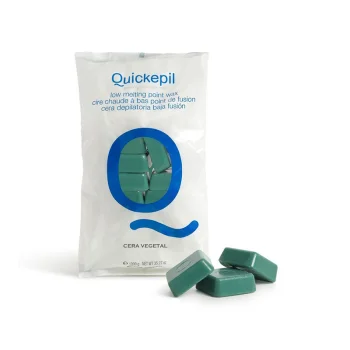 Твердый воск для депиляции без полосок QUICKEPIL Vegetal 1 кг, зеленый
