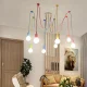 Multicolor 6-Arm Spider Ceiling Lamp ZD74L