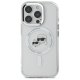 Karl Lagerfeld IML Metal Karl&Choupette Head MagSafe maciņš priekš iPhone 16 Pro Max — Balts | Phone Case Cover