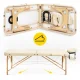 4FIZJO Folding Wooden Massage Table 60 cm, Beige