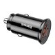 Baseus Circular Car Charger USB Type C / USB 30W PD, Black | Автомобильное Зарядное...