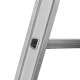Divpusējas kāpnes Hailo Master D100, 2x6 pakāpieni, sudraba