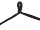 Brazilian Hanging Garden Hammock-Chair with Wooden Frame and Cushions, Black