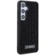 Karl Lagerfeld Samsung Galaxy S24 Case Rhinestone Metal Logo, Black