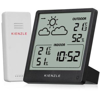 Беспроводная метеостанция Kienzle 15002 Slim, черная