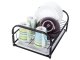 Metal Dish Drainer Rack with Tray, Black