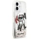 Karl Lagerfeld Liquid Glitter Choupette MagSafe Case for iPhone 17 Clear