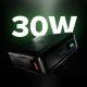 Sbs HD 30W 10000mAh USB-C Powerbank with LCD Display, Black