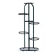 ModernHome PJJPS0014 metāla puķu statīvs, 6 līmeņi, melns