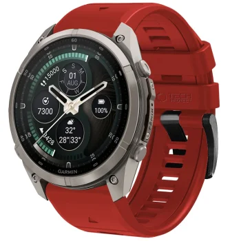 Силиконовый ремешок Tech-Protect для Garmin Fenix (47 мм), красный
