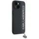 Karl Lagerfeld iPhone 15 / 14 / 13 Case Saffiano Rhinestones & Charm, Black