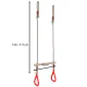 Kruzzel 00025383 dārza šūpoles - vingrošanas trapece, līdz 100 kg