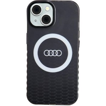 Audi IML Big Logo MagSafe vāciņš Apple iPhone 15 / 14 / 13 - Melns