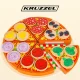 Деревянная пицца с аксессуарами, 21 см | Wooden pizza play set with accessories