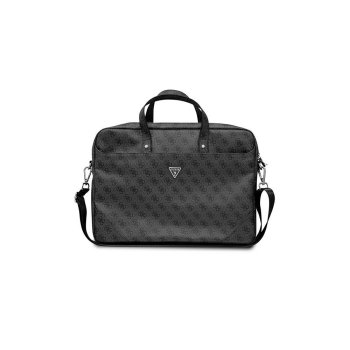 Сумка Guess Saffiano 4G Triangle Logo для ноутбука до 16", черная