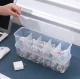 Kabeļu organizators ar 5 nodalījumiem, caurspīdīgs