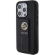 Guess iPhone 15 Pro Max vāciņš Grip Stand 4G Saffiano Strass, melns