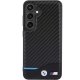 BMW Samsung Galaxy S24 Case Leather Carbon, Black
