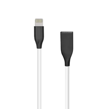Силиконовый кабель Extra Digital USB - Lightning 1м, белый
