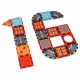 3D Magnetic Building Blocks Fire Station, 48 Pieces
