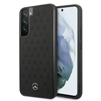 Чехол Mercedes Leather Stars Pattern для Samsung Galaxy S22+ - Black
