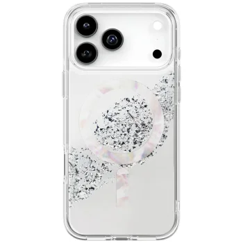 Uniq iPhone 17 Pro Max vāciņš Coehl Crystelle Magnetic Charging, sudraba