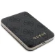 Внешний аккумулятор Guess 4G Leather Metal Logo MagSafe 5000mAh 15W, Черный