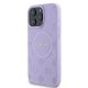 Guess iPhone 16 Pro Max vāciņš Saffiano Peony Classic Logo MagSafe, purpura
