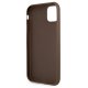 Guess futrālis iPhone 11 / XR no 4G sērijas Big Metal Logo - brūns | case for from the series brown