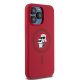 Apple iPhone 15 Pro Max 6.7\'\' Karl Lagerfeld Karl&Choupette Glitter MagSafe Cover Case, Red