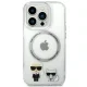 Чехол Karl Lagerfeld Karl & Choupette Aluminum MagSafe для iPhone 14 Pro Max