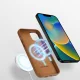 Чехол Dux Ducis Grit для iPhone 14 Plus с поддержкой MagSafe, коричневый