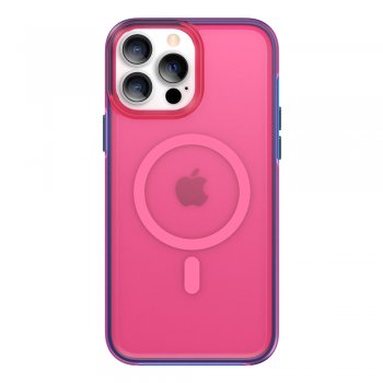 Apple iPhone 13 6.1'' Kingxbar PQY Fluorescence Series Magnetic MagSafe Case Cover, Pink | Telefona Vāciņš Maciņš...