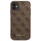 Guess 4G Metal Gold Logo vāciņš iPhone 11 / XR, brūns