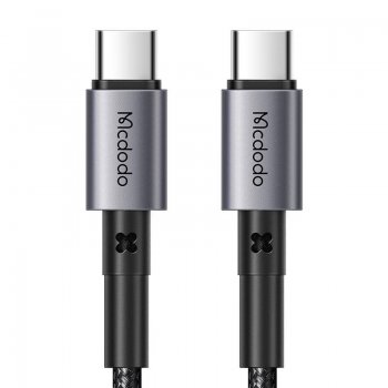 Mcdodo CA-3131 USB Type C to USB Type C Data Charging Cable 65W, 1.5m, Black | Lādētājvads Datu Pārraides Kabelis