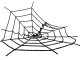 Halovīna Dekorācija Zirnekļa Tīkls Melns, 90x90 сm | Halloween Decoration Black Spider Web