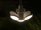 Saliekama LED kempinga lampa ar saules bateriju un āķi