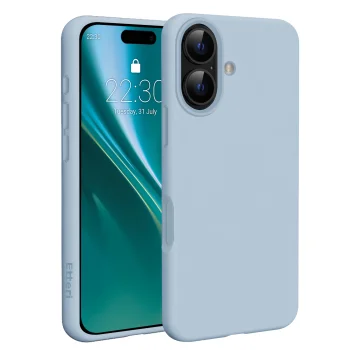Silikona vāciņš Etteri Silicone Mag priekš iPhone 17, gaiši zils